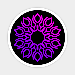 purple mandala Magnet